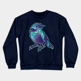 aqua blue little cute bird Crewneck Sweatshirt